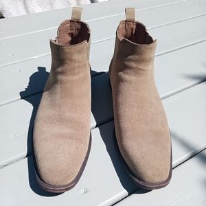 Aldo Chelsea Boots Suede Tan Brown